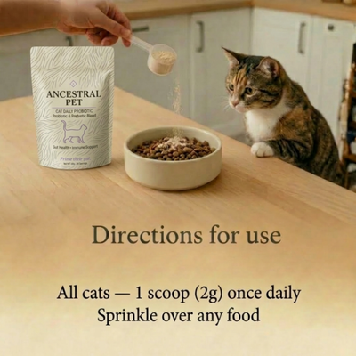 Probiotic Blend for Cats for gut health, digestion & less vomiting