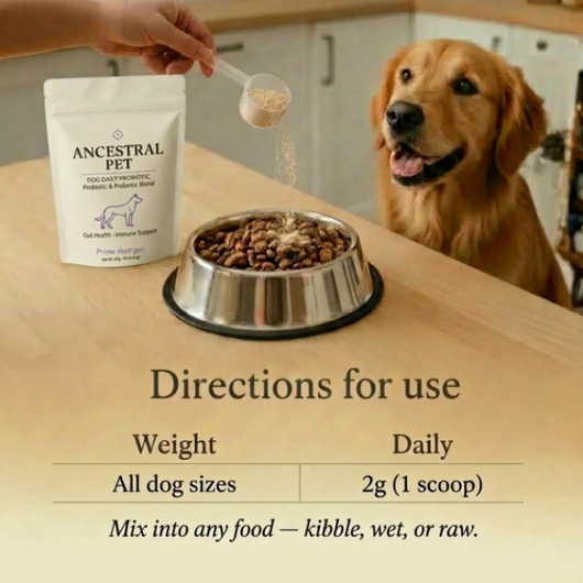 Probiotic Blend for Dogs for gut health, digestion & immune support